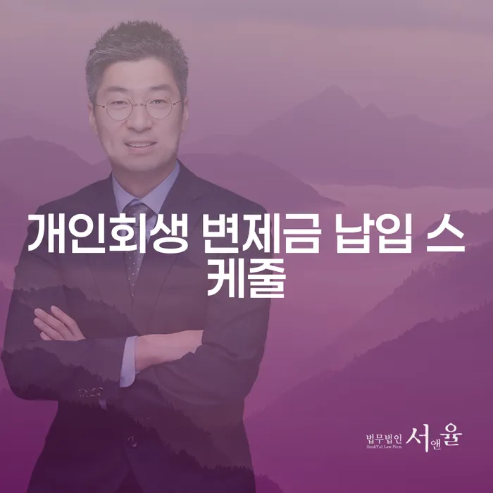 개인회생 변제금 납입 스케줄, 어떻게 관리해야 할까요?