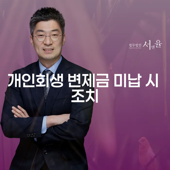 개인회생 변제금 미납 시 어떤 조치를 해야 할까요?