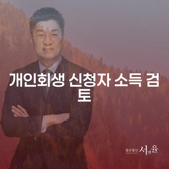 개인회생 신청자 소득 검토를 어떻게 해야 할까요?