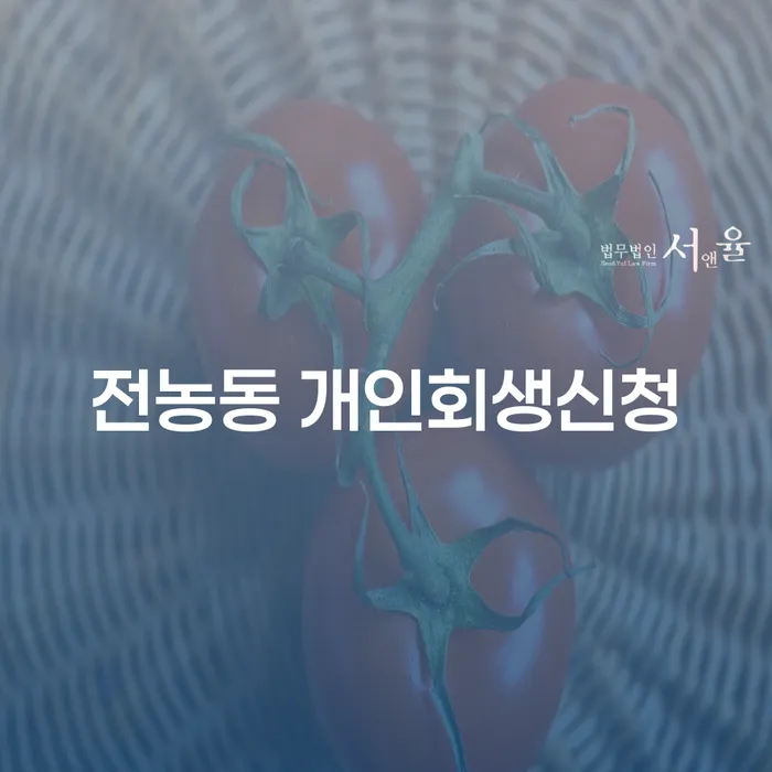 전농동 개인회생신청, 고민되시나요?